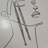 Какие -то инструменты! для механической чистки лица серебристый