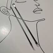 Какие -то инструменты! Голка Відаля+ вроде для механической чистки лица серебристый