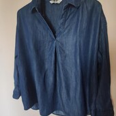 Бавовняна блуза денім р.л