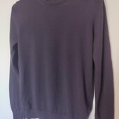 Вовняний брендовий светр у баклажановому кольорі Reiss р.s