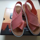 Брендовые летние босоножки "Clarks" р.39 на ножку 24,5(р.38)