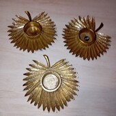 3 підсвічника золотистих