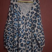 Женский трикотажний свитер большого размера