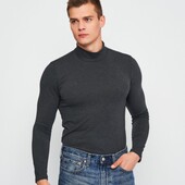 Мужской гольфик на флисе ! черный, серый - 46,48,50р