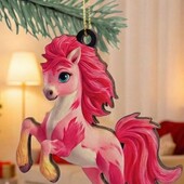 Шикарнейшая новогодняя деревяная игрушка, символ 2026года