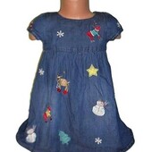 Плаття з новорічной вишивкой на 3-4рочки зріст 104