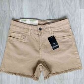 Esmara брендовые стильные джинсовые шортики размер цвет карамель евро 36/38