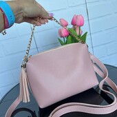 Сумка крос боді на плече довга ручка еко шкіра синя пудра біла капучіно чорна шоколад