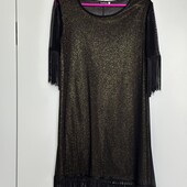 Святкова чорна сукня.Блискітки.36 р.