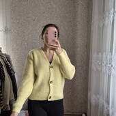 Шикарний, лимонний кардиган, теплий, мягесенький ✨Прекрасний стан і якість✨