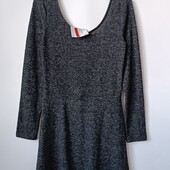 Платье серое