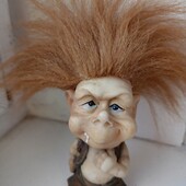 Троль з рухливою головою.Статуетка.Ручна робота.