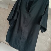 Брендова бавовняна чорна блуза