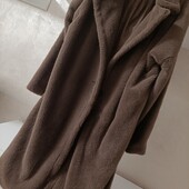Коричнева еко шуба р.38