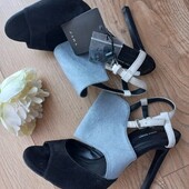 Zara жіночі босоніжки на шпильці замша 36 розмір. Нові