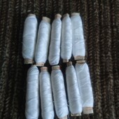 Одна ставка❗Белые нитки 10 шт.в лоте по 100м.каждая❗