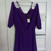 Розпродаж!!! Брендовое новое красивое вискозное платье-туника р.12-14.