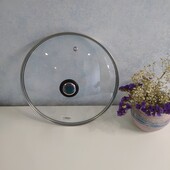 Крышка стеклянная 24 или 26 см на выбор.с ободком