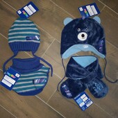 Комплект шапка+шарф/манішка для хлопчика lupilu.Один на вибір.