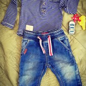 Дуже багато лотів, обирайте, економте на доставці! Джинси та світшот на 6-12 міс