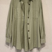 Pieces оливкова сорочка