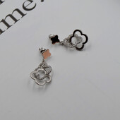 Срібні сережки Клевер