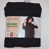 Кофта жіноча толстовка з начосом esmara® S 36\38, чорна)