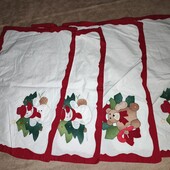 Серветки текстиль. Різдвяні