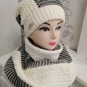 Красивый теплый комплект 5 цветов р 54-60