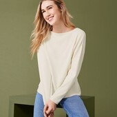 Нежный вязаный свитер, джемпер, пуловер, esmara, р. l, 44/46 евро, наши 50-56, молочный