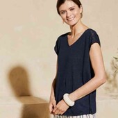 Стильная льняная футболка Esmara S evro 36/38+6