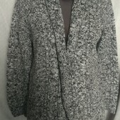 Теплая кофта на кнопках