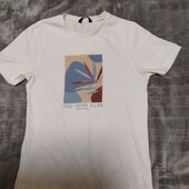 Бавовняна футболкa з принтом , р. М ( унекс)