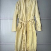 Теплый, уютный махровый халат цвета топленного масла