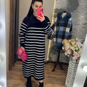 Довга тепла сукня альпака ог 125 об 135