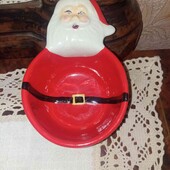 Різдвяний керамічний салатник Санта