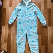 Махровый флисовый слип пижама мятный цвет