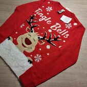 С&А! Новогодний свитер для девочки, свитер для мальчика! 158/164! Лот 30