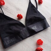 Бюстгальтер в рубчик чорний primark