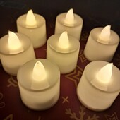 Чайная led свеча, остаток 8 шт. Реалістичні та яскраві мерехтливі безполум'яні світлодіодні