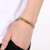 Браслет, ланцюжок сітка, медзолото. Уніскас