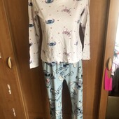 Пижама, комплект, 100% коттон, 13-15 р 164 см. стич. Disney, в ідеалі