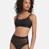 Чёрный бюстгальтер без косточек