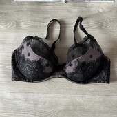 Чорний мереживний бюстгальтер 80д