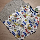 С&А & Paw patrol! Трикотажный реглан для мальчика! 1 шт белый! 122 ! Лот 24