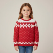 Чудовий м"якенький светр Німеччина Pepperts 134-140см (8-10 р) • червоний з серцями