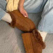 автоледі зимові, замшеві уггі утеплені хутром