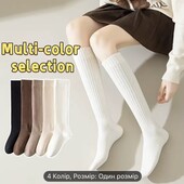 Жіночі довгі шкарпетки до коліна! Колір білий!