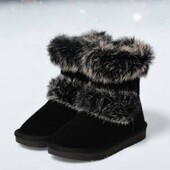 Хит продаж!!! Шыкарные натуральные угги с опушкой для девочек 32-37 р..Готовимся к холодам!!!!