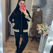 Только черный цвет//////Очень теплый брючный костюм альпака большой размер